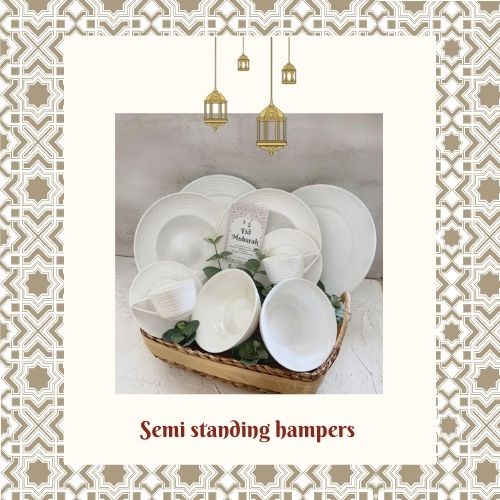 

Lebaran Hampers idul fitri ,SEMI standing hampers piring cantik