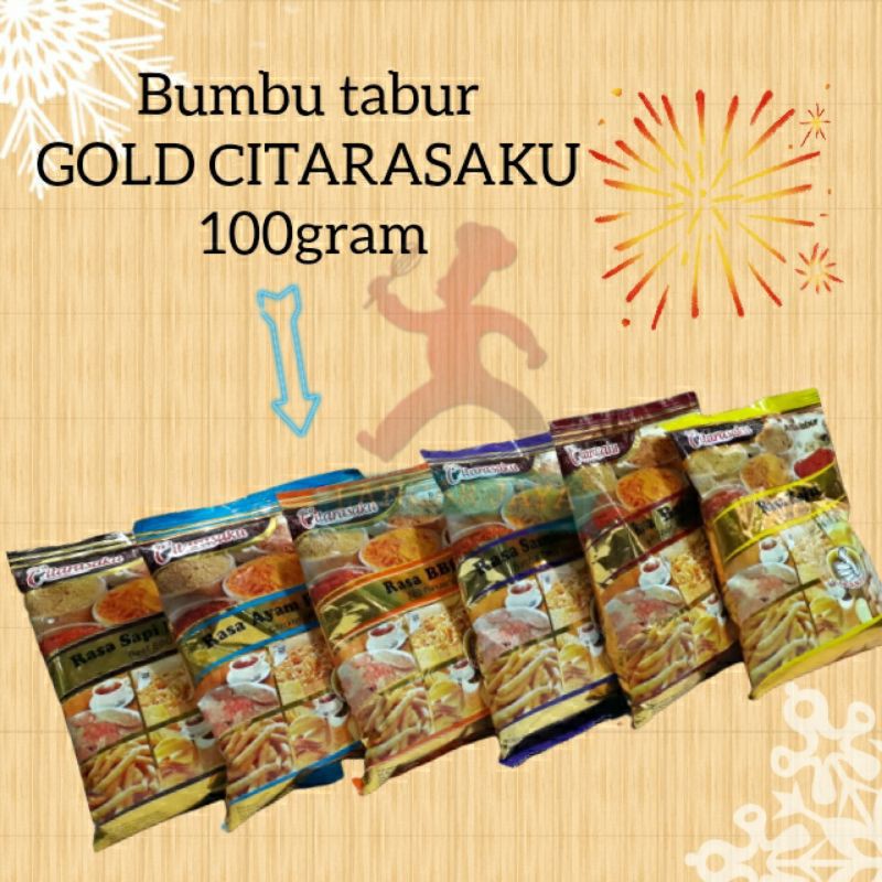 

Bumbu tabur GOLD CITARASAKU 100gram/bumbu tabur/perasa makanan