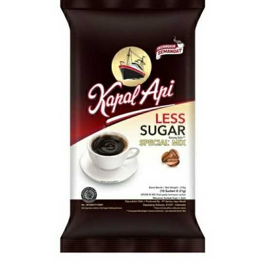 

Kapal Api Less Sugar (10 sachet @21gr)