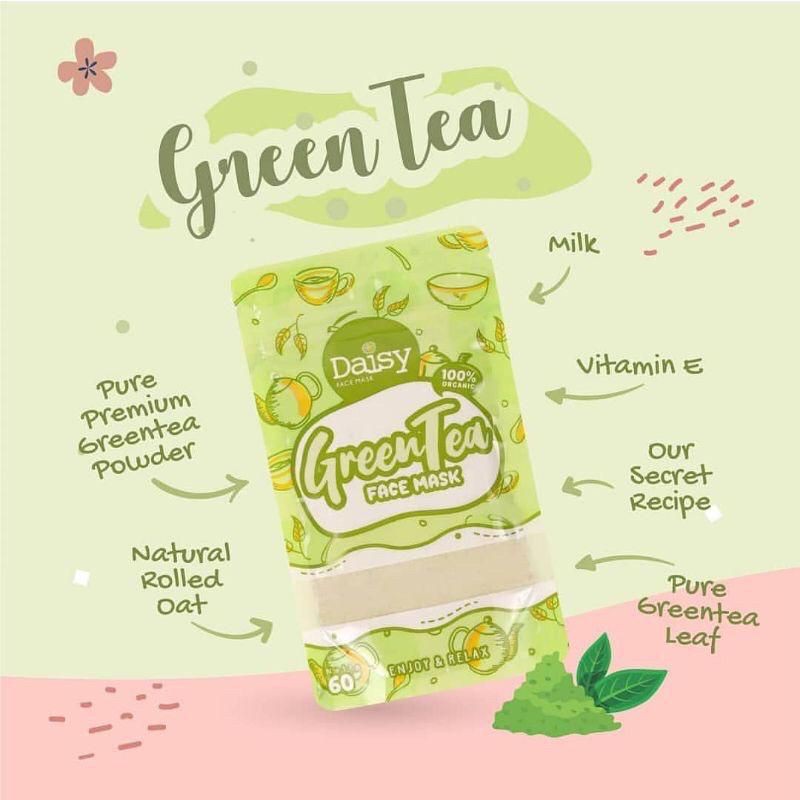 DAISY ORGANIC | MASKER ORGANIC GREENTEA | STRAWBERRY | MILK | CHOCOLATE