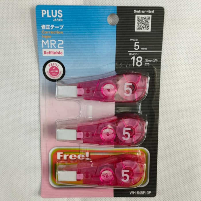 

Hadir Correction Tape Plus Japan Mr2 Refillable & Refill Jamin Asli Murah Gilaa!!!