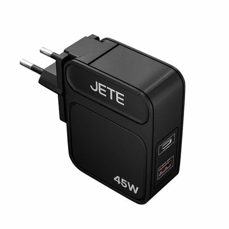 TRAVEL CHARGER E3 45W BLACK - ORIGINAL JETE