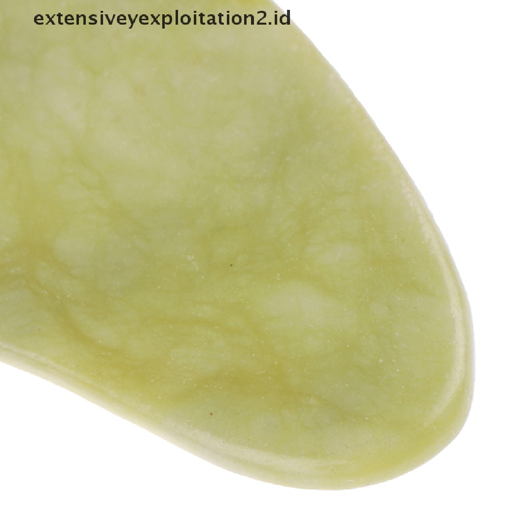 (Hotter1) Natural Jade Roller Gua Sha Board Alat Pijat Wajah