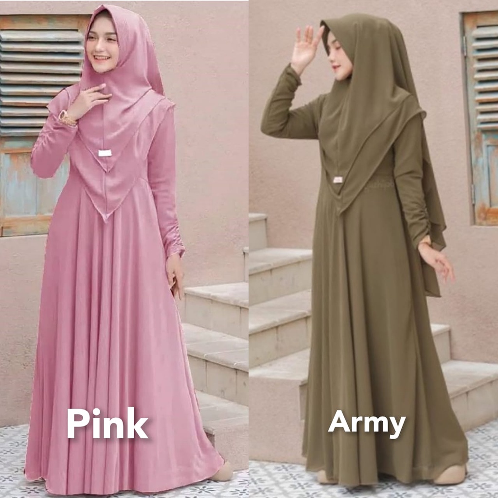Baju Gamis Terbaru 2022 Bsju Gamis Termurah Bju Gmis Dres Korea Long Dress Korea Pakaian Muslim Rema