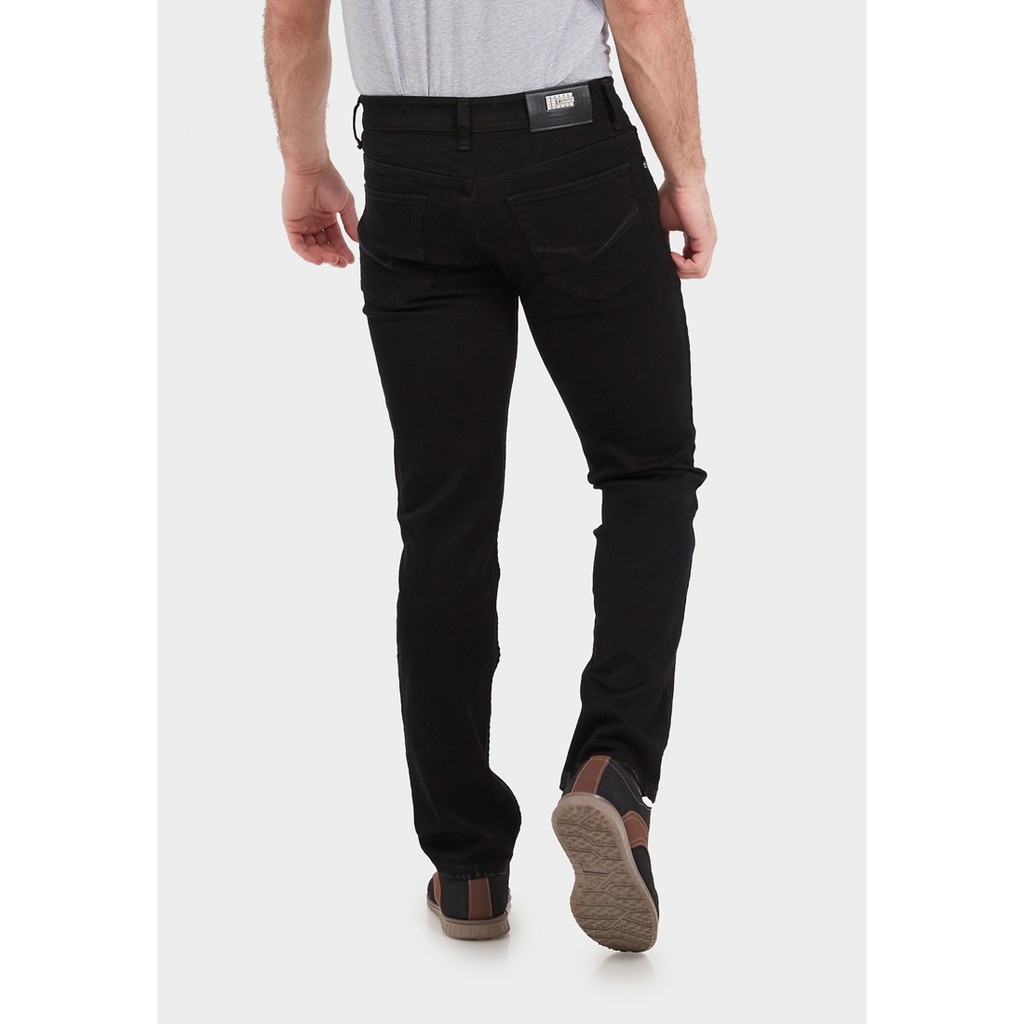 JBBoss Celana Panjang Jeans Polyring Stretch Regular Fit (Black) / Ramayana Jatinegara