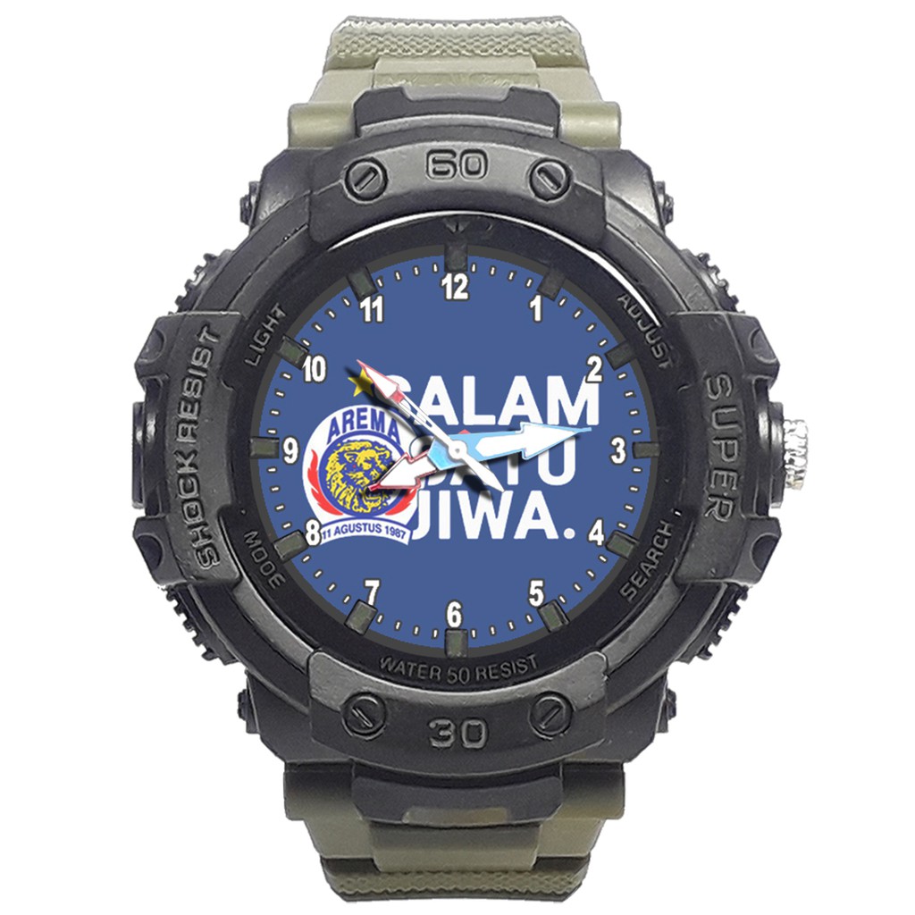 Jam Tangan  AREMA MOTIF 4 Bagus