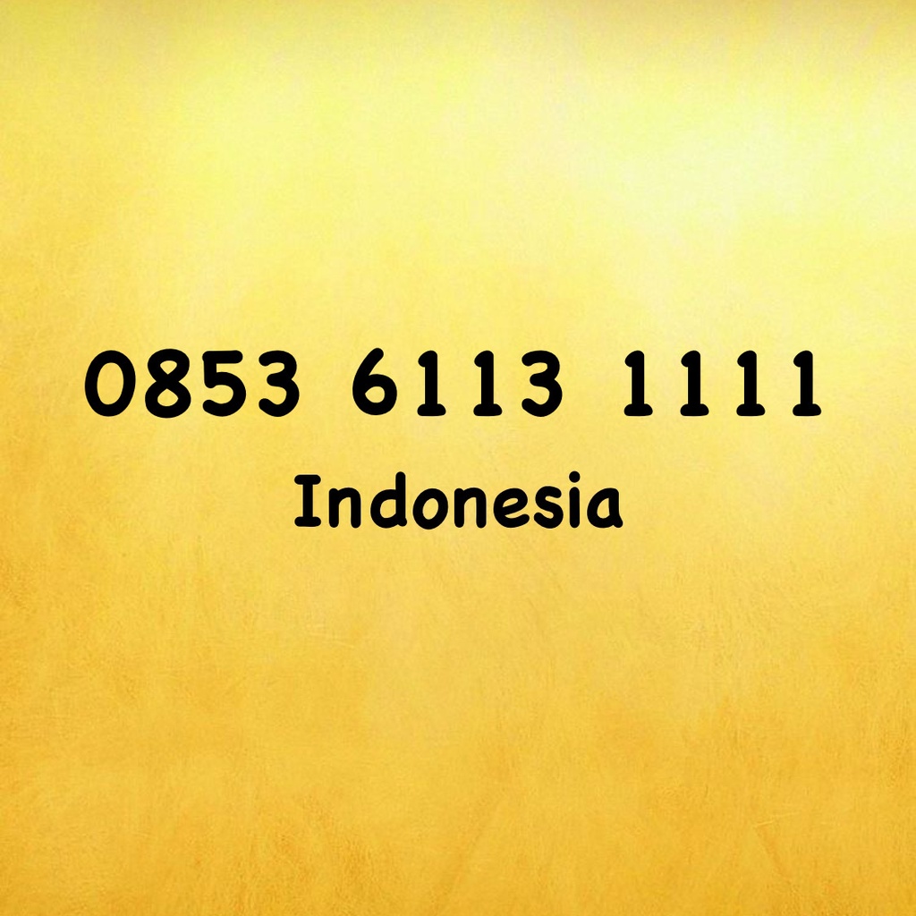 Nomor Cantik Kartu AS Kuartet A - 0853 611 31111 - 0853 6113 1111