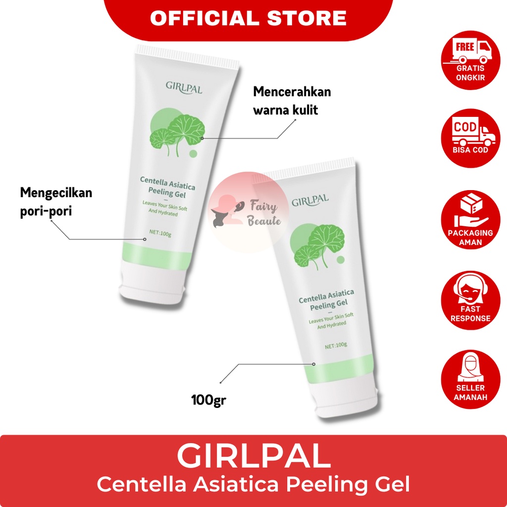 Jual GIRLPAL Centella Asiatica Peeling Gel 100g Facial Glowing Blackhead Cleaner Body
