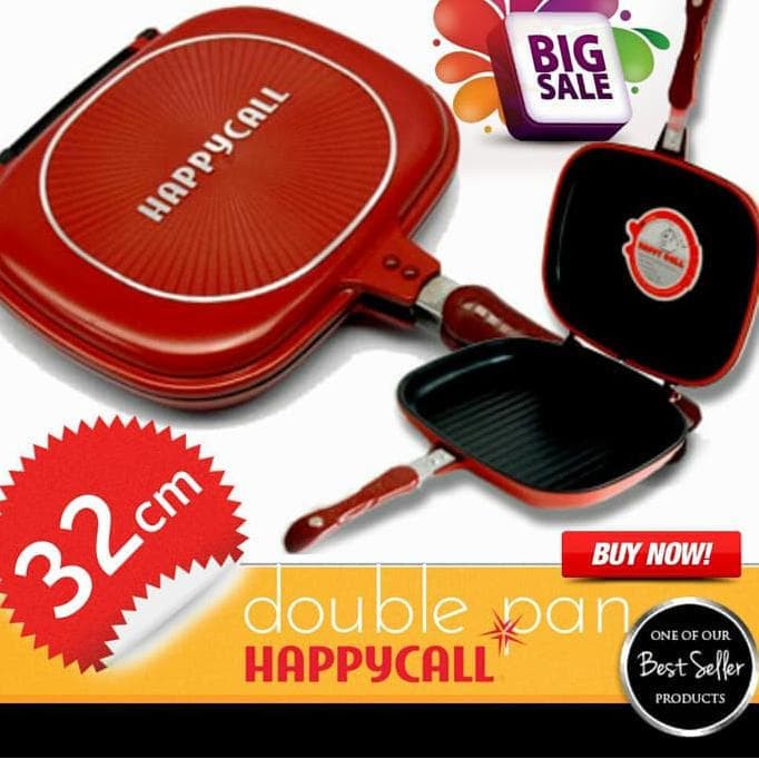 Happy Call Double Pan 32cm Jumbo ORIGINAL