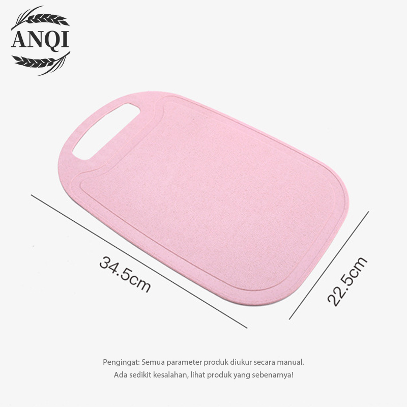 ANQI Talenan Antislip Bahan PP Food Grade Buah Sayur Jerami Gandum Cutting Board Talenan Bahan T-VS