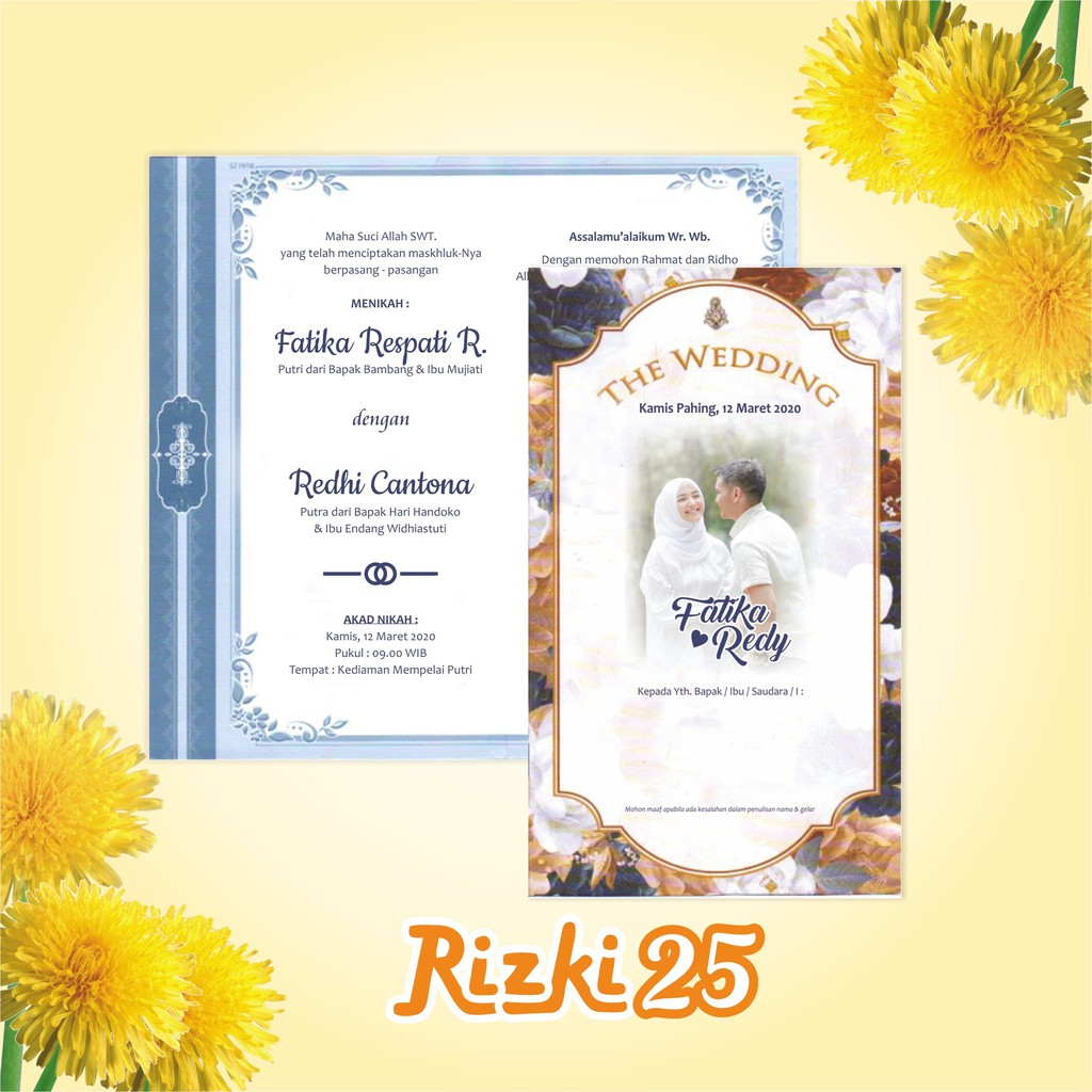 BLANGKO BLANKO UNDANGAN KOSONG RIZKI 25