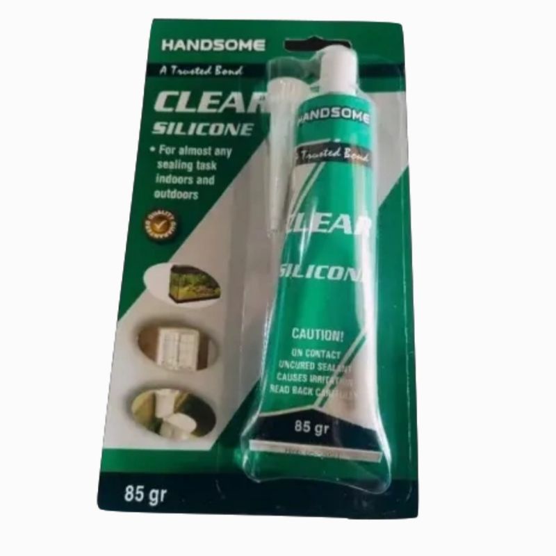 

Lem Kaca Handsome 85 gr Clear Silicone Sealant Tube