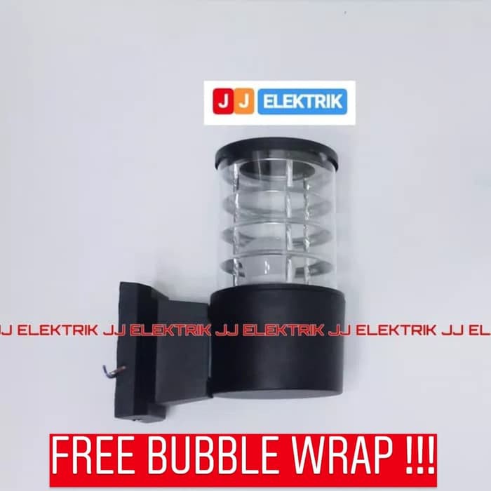 Lampu Dinding Minimalis Kaca Kapsul / Lampu Pilar / Lampu Teras