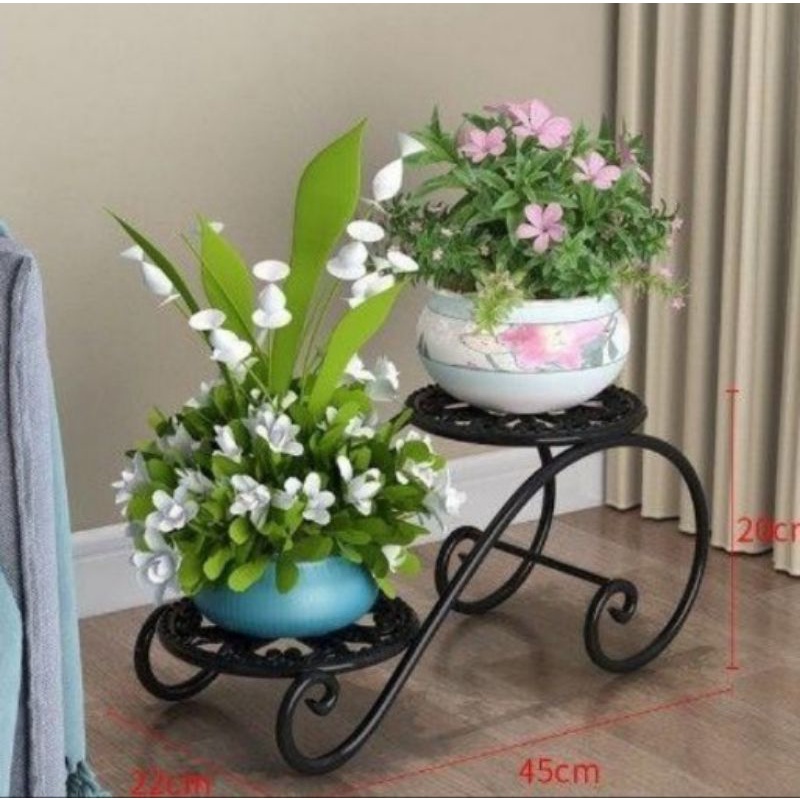 rak pot bunga/standing pot bunga/rak besi/standing besi