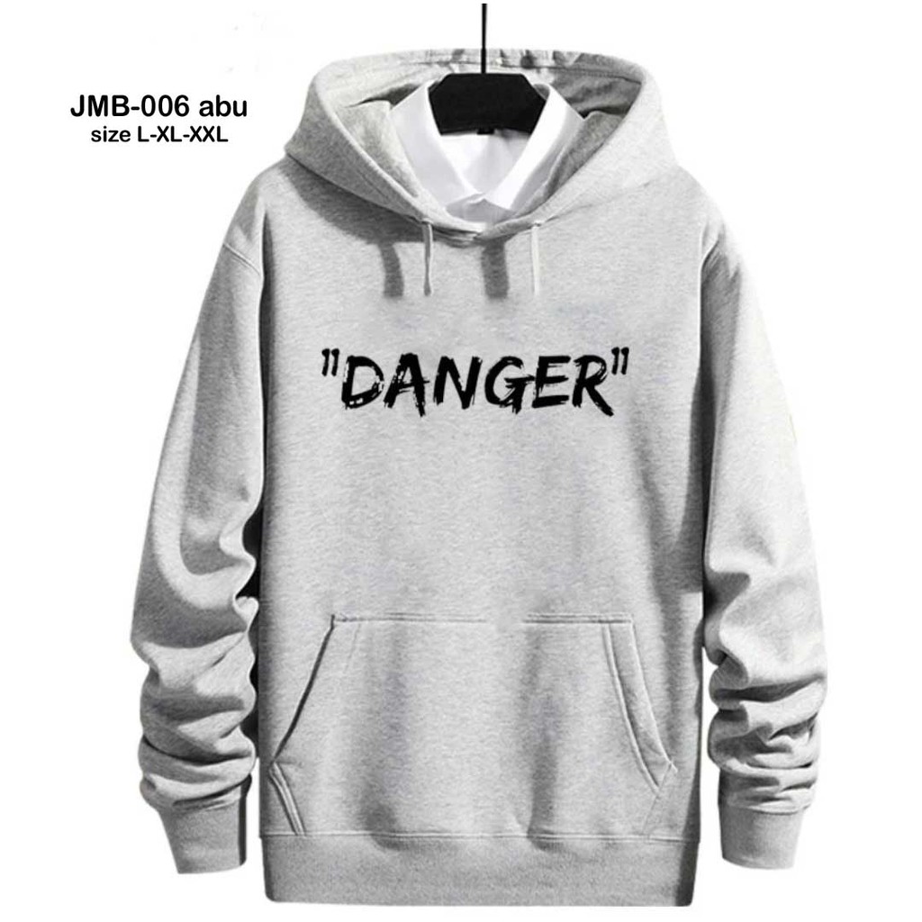 Jaket Hoodie Fleece Pria Oversize  L-XL-XXL JMB-006