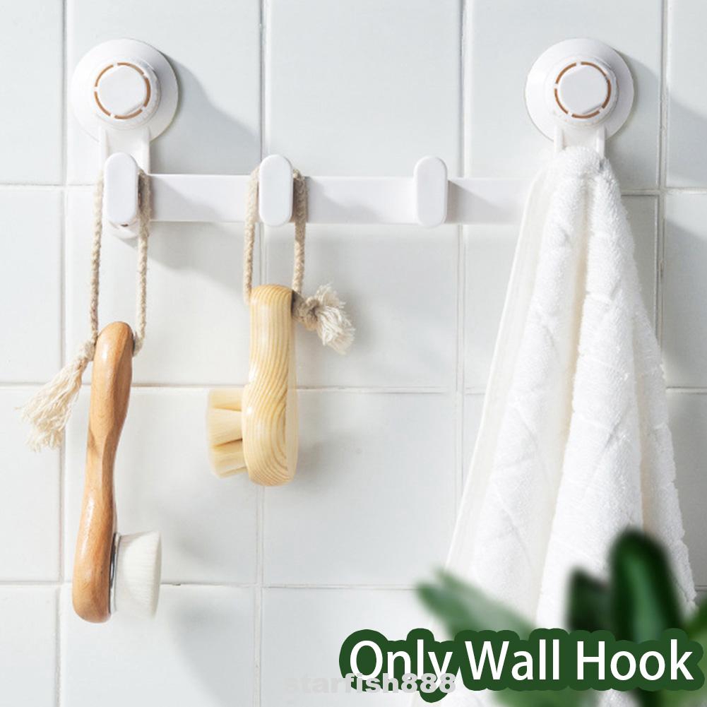 Bathroom Hanging Plastic Storage Suction Cup Wall Hook Shopee Indonesia
