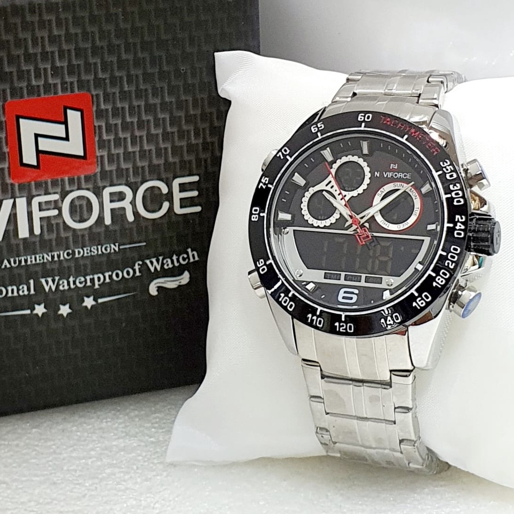 Jam Tangan Pria Naviforce NF9188 Original Rantai