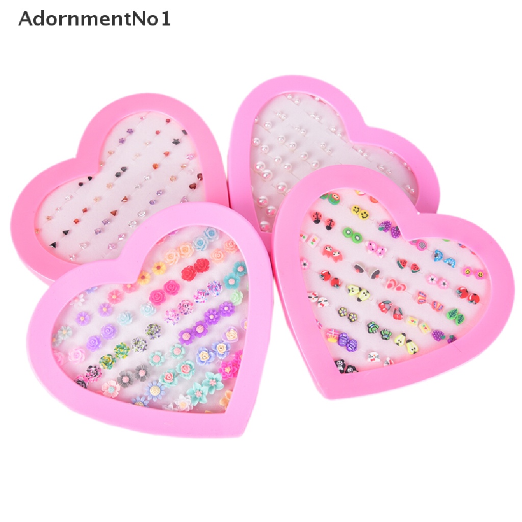 (AdornmentNo1) Set Anting Tusuk / Stud Handmade Bentuk Buah / Bunga Untuk Anak Perempuan