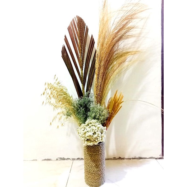 paket hemat bunga kering, dekorasi rustick, bunga kering murah, bunga hias, bunga hias sudut ruangan
