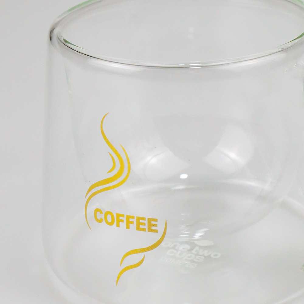 Gelas Cangkir Kopi Double Glass Coffee Mug 200ml - CRW77382 - 7RHA0STP Transparent