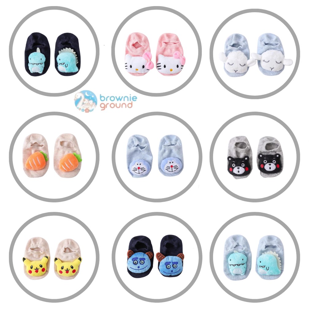 Kaos Kaki 3D karakter lucu bayi / kaos kaki timbul / kaos kaki bantal 0-6bulan