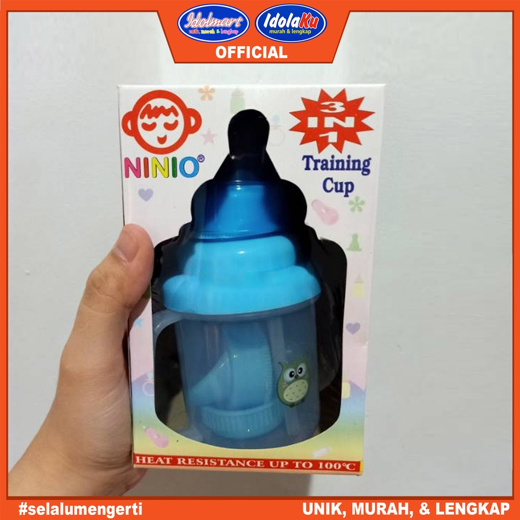 IDOLMART Baby training 3 in 1 cup ninio / Gelas Minum Bayi Surabaya