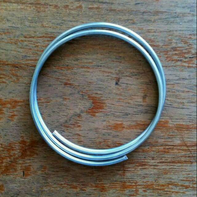 Kawat las Aluminium + Flux panjang 80 cm