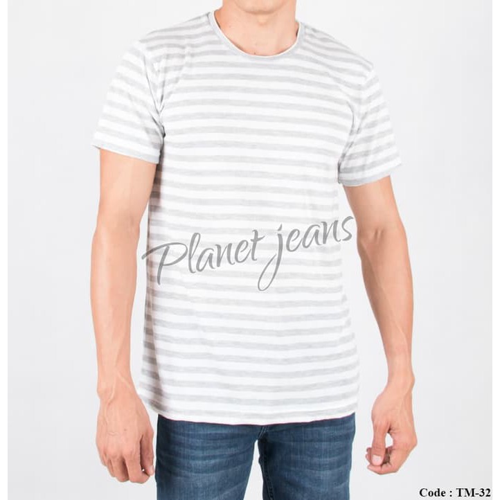 Dijual Baju kaos distro salur polos kaus oblong pria belang putih abu Limited