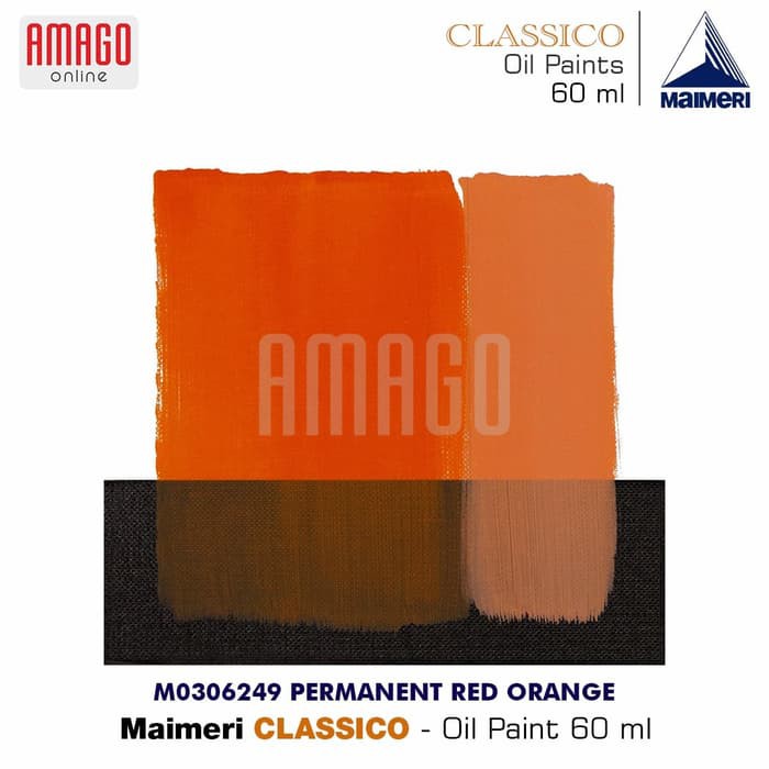 MAIMERI CLASSICO - OIL PAINT - PERMANENT RED ORANGE - 60ML - M0306249