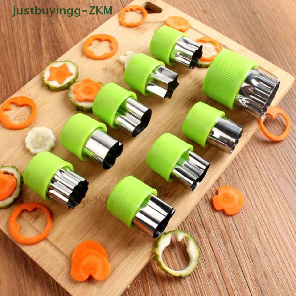 9 Pcs Cetakan Bentuk Buah Sayuran Bahan Stainless Steel Untuk Biskuit