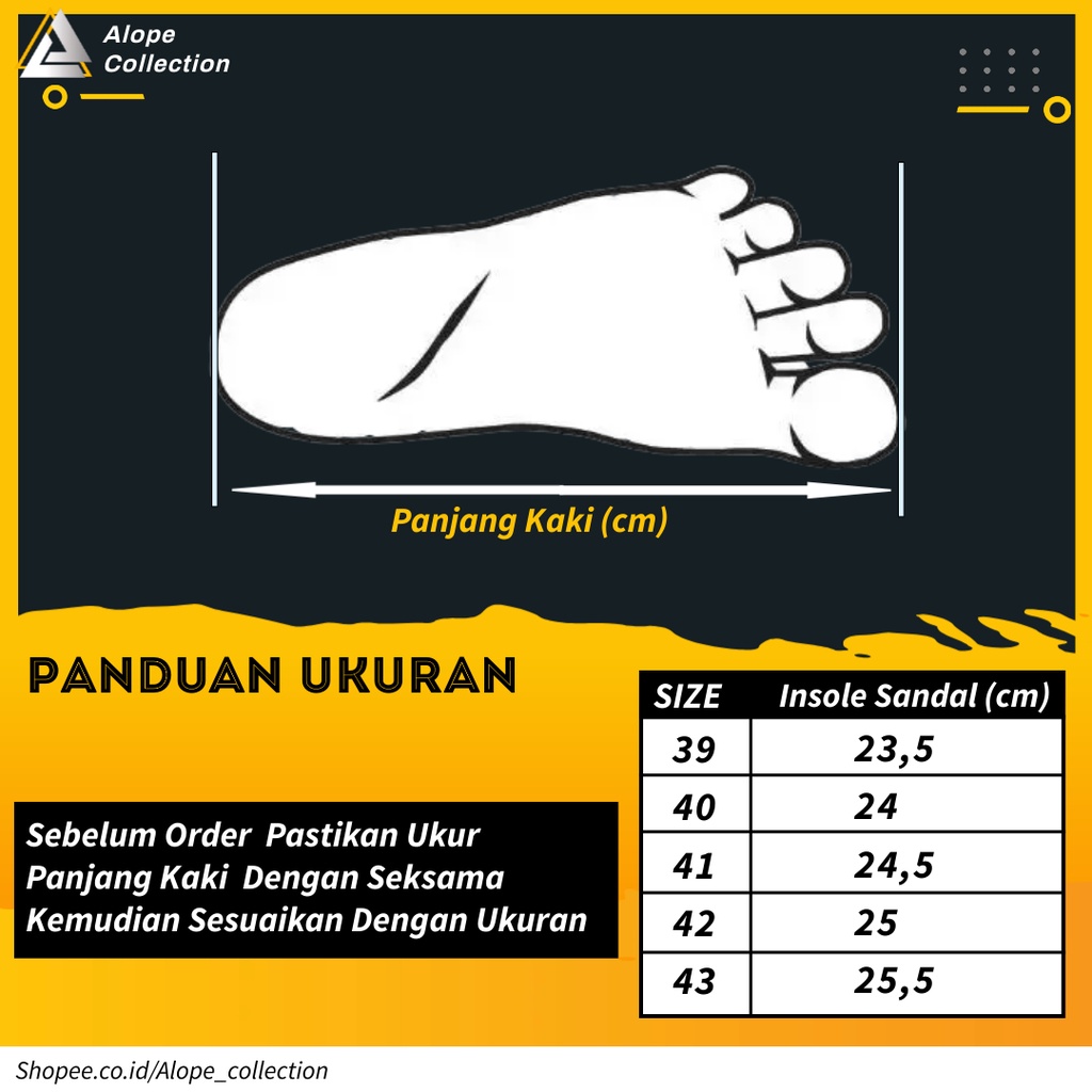 Sandal Slop Kulit Kekinian Casual Sendal Pria Cowok Dewasa Original Premium Brand Lokal Terbaru Kuat-3