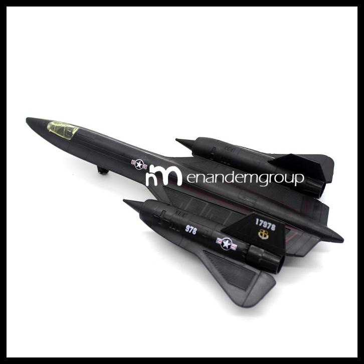 Newray Diecast Miniatur Mainan Pesawat Tempur Bomber Sr-71 Blackbird