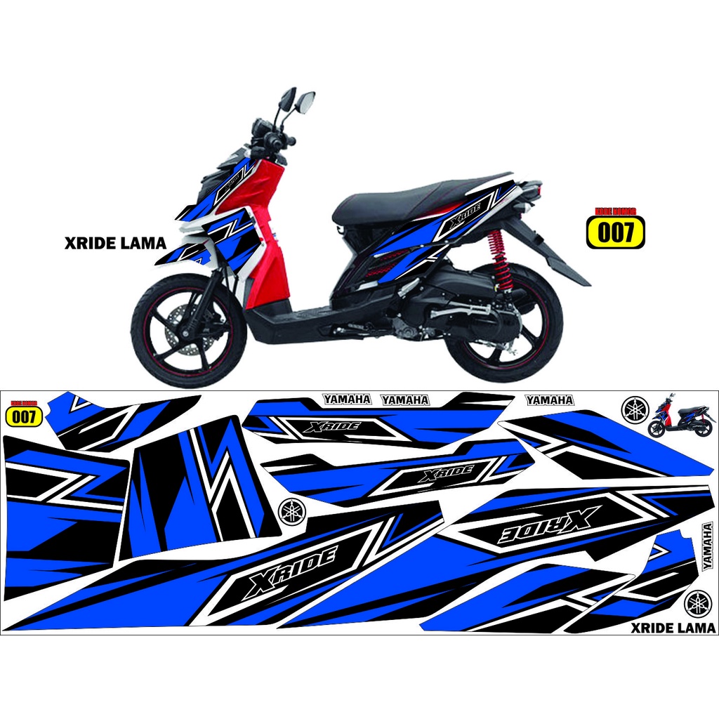 striping X ride / decal X ride / variasi X ride D1