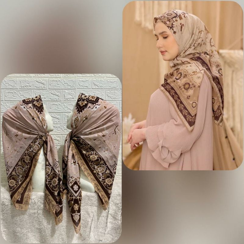 Hijab motif Diario / Hijab segiempat kw