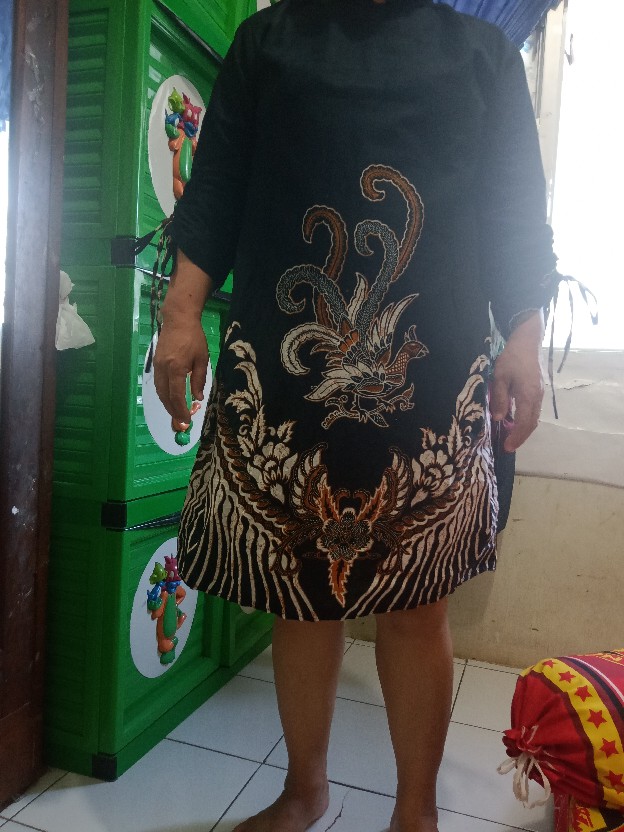 Maura Couple - Sania Ruffle Batik Couple Ori Ndoro Jowi Dnt Garansi Blouse Ziggy Krikil Blus Kerikil