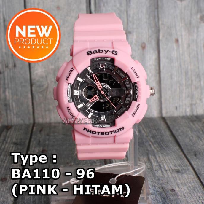MODEL TERBARU  Jam tangan wanita & anak Baby-G Shock BA-110 Pink