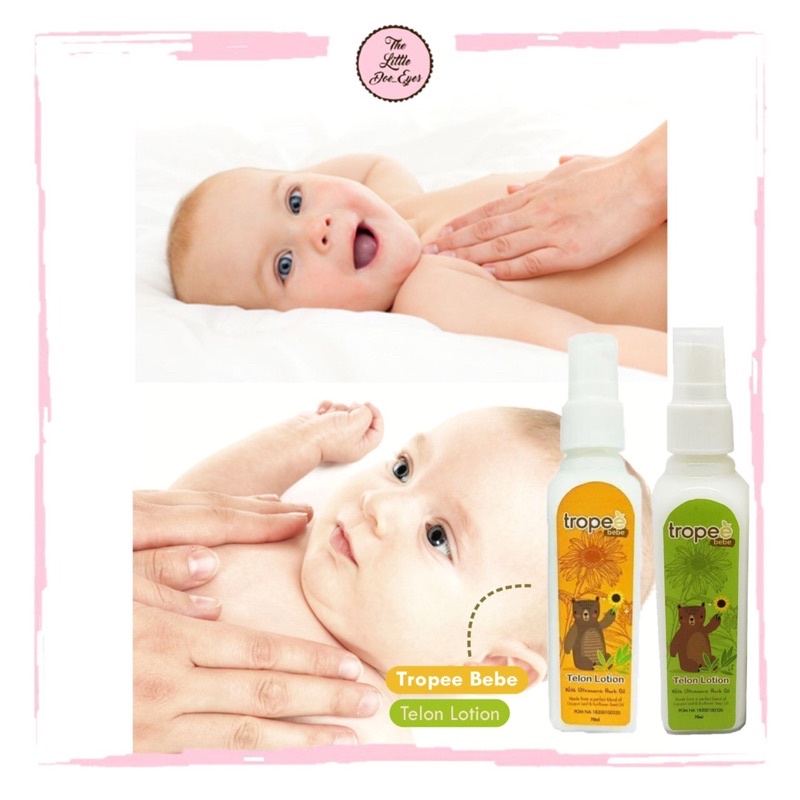 Tropee Bebe Telon Lotion with Ultrawarm Herb Oil 70ml / Minyak Telon Lotion