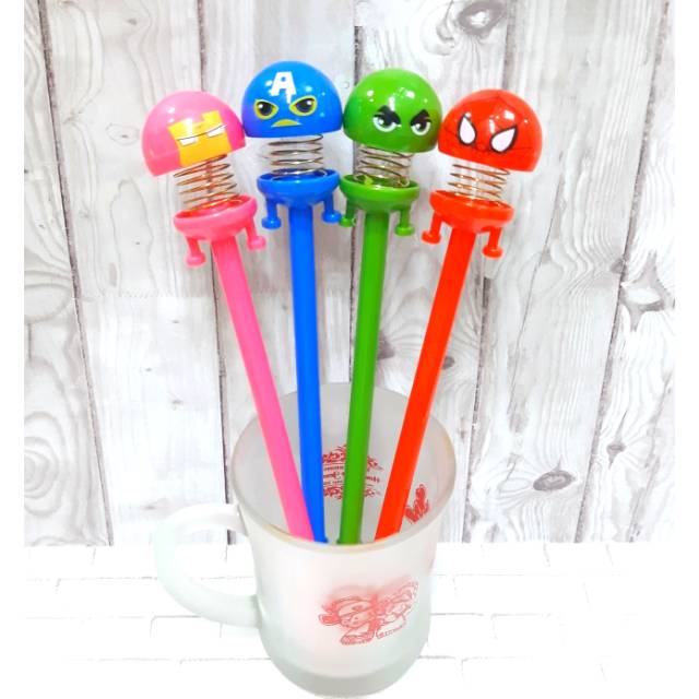 

PULPEN GEL PER AVENGERS KEPALA GOYANG SPRING DOLL
