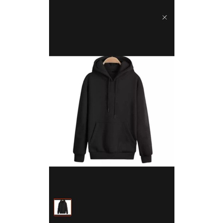 JAKET / HOODIE HITAM POLOS