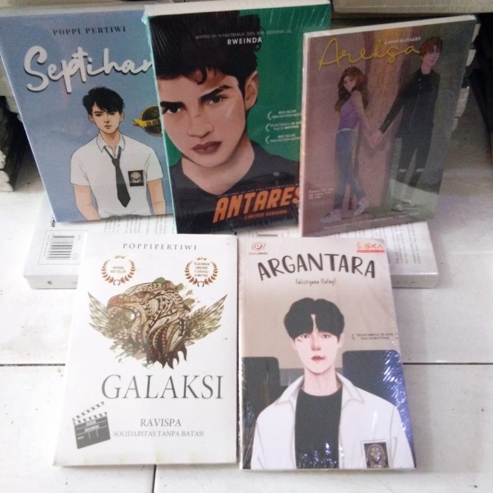 

HOT SALE!!! PAKET 5 NOVEL ANTARES - AREKSA - ARGANTARA - SEPTIHAN - GALAKSI TERLARIS