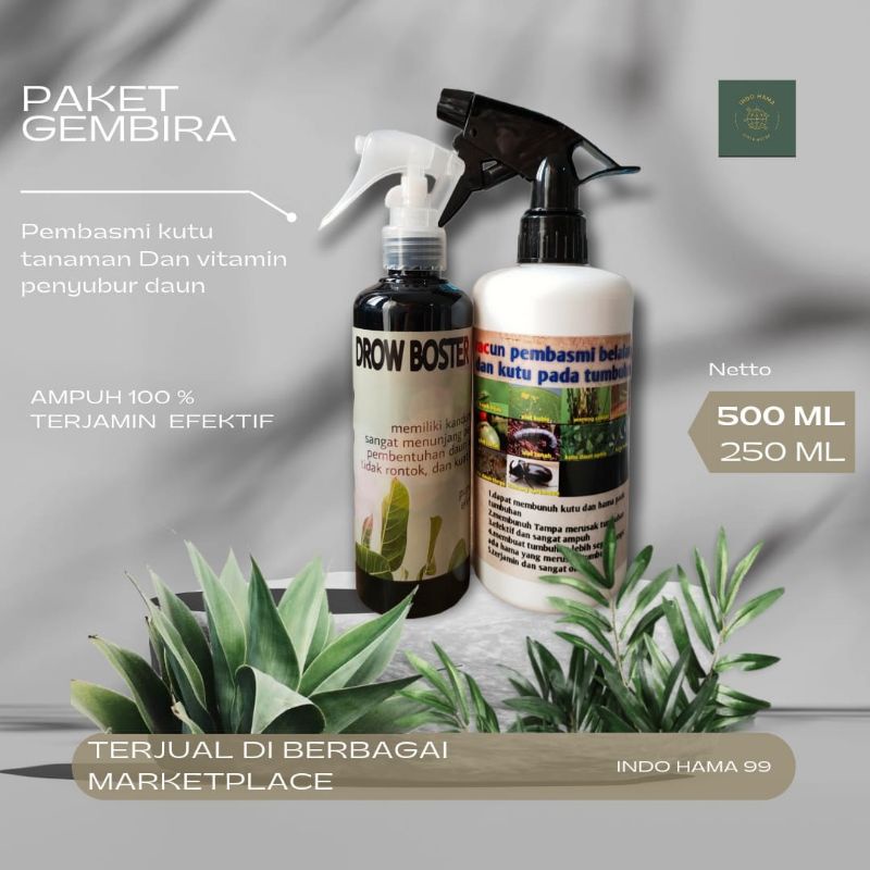 PAKET GEMBIRA PEMBASMI HAMA DAUN DAN VITAMIN DAUN SIAP PAKAI