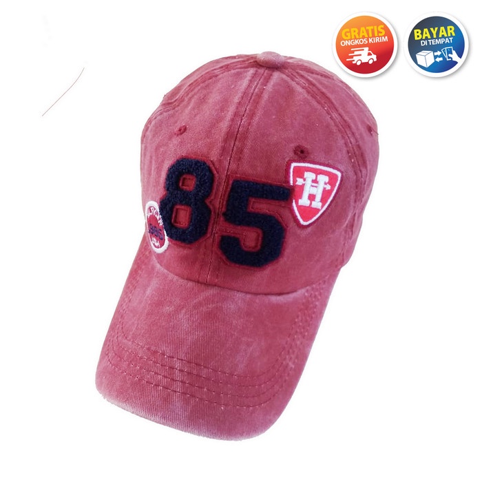 Topi Pria / Topi Import Original / Topi Baseball Original - Maroon
