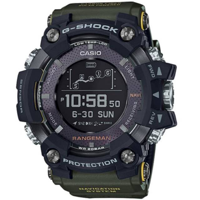 Jam Tangan Pria Casio G-Shock RANGEMAN GPR-B1000-1BDR Original-Hijau