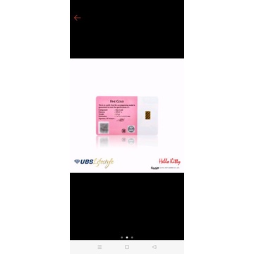 logam mulia UBS gift series HK 0.5 gr