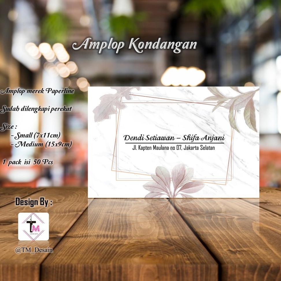 

(G1V4) ★ Kode C70 - Amplop Kondangan / Amplop Desain / Amplop Nama - @TM_Desain isi 50 pcs //Pengiriman@tercepat