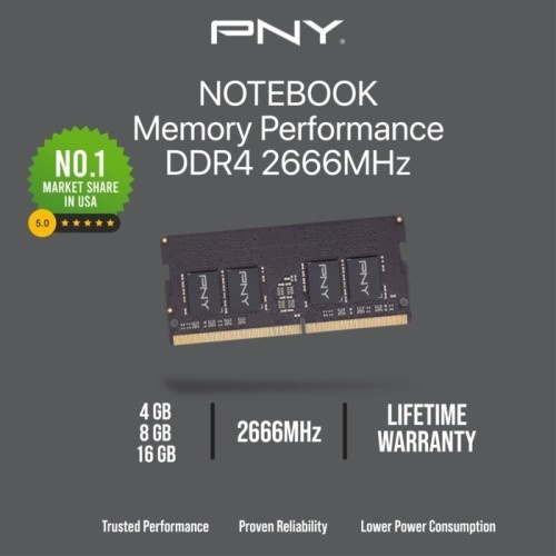 Memory Laptop PNY 4GB DDR4 2666Mhz Performance