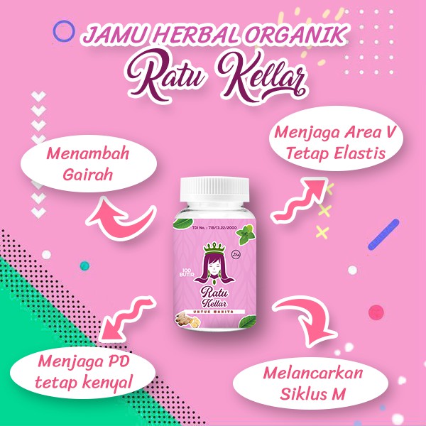 Obat Pil Jamu Herbal RATU KELLAR Meningkatkan Pembangkit Menambah Stamina Wanita Aman Asli Madura