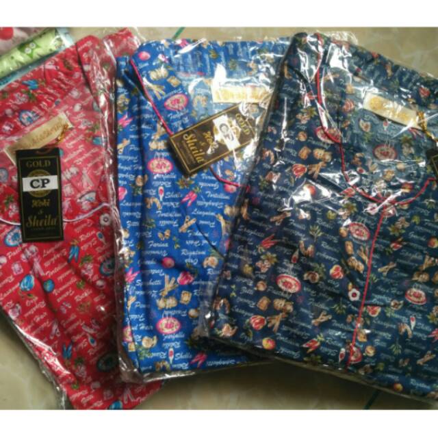 PIYAMA KATUN JEPANG #BAJU TIDUR WANITA  # CP GOLD DEWASA #HOKI & SHEILA GOLD