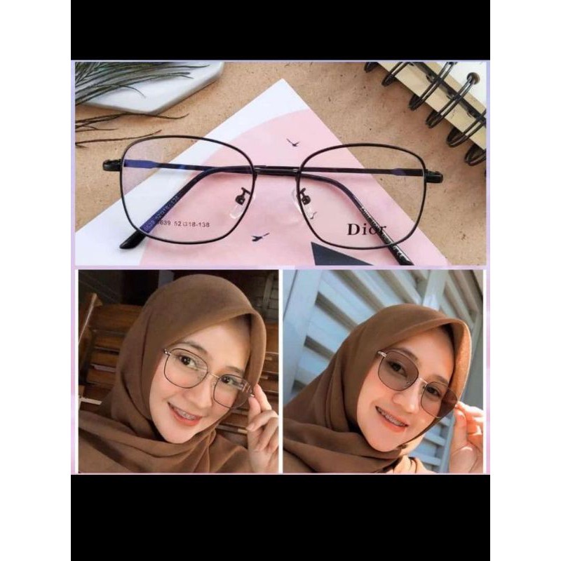FRAME KACAMATA MINUS  MODEL KOREA PRIA WANITA FASHION