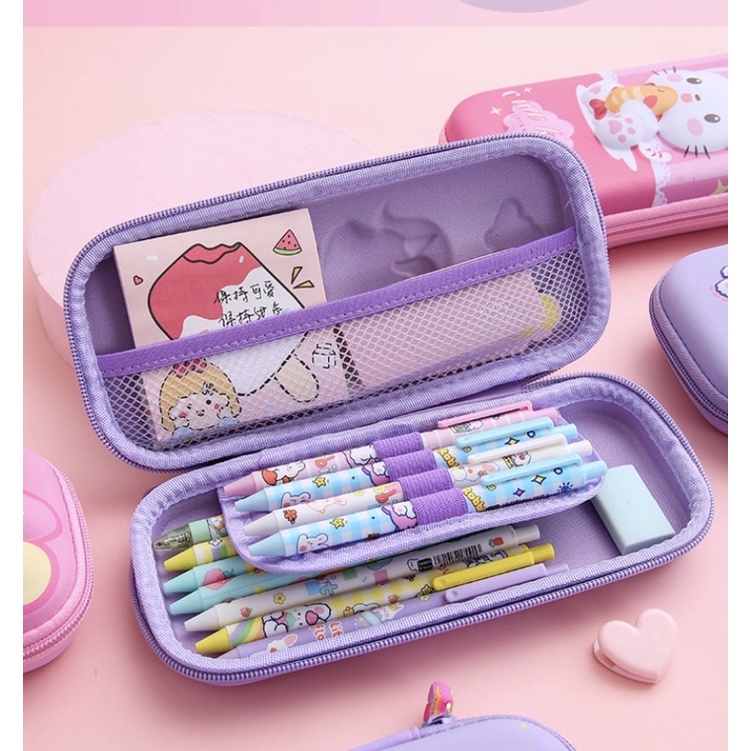 Kotak Pensil Hardcase 3D Timbul / Kotak Pensil Hard Case / Kotak Pensil Anak / Kotak Pensil unicorn